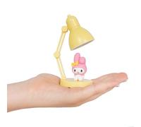 My Melody Mini Desk Lamp, Collectible Figure, Night Light, Battery | Official Licensed Merchandise Gift by Blue Sky Studios, Collectible Figurine, 10-15cm Height, Adjustable Head, Twist Switch