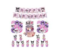 My Melody Party Supplies Kuromi Birthday Decoration My Melody Birthday Decorations Kuromi Balloon Decorations My Melody Birthday Balloons Kuromi Birthday Cake Toppers My Melody Birthday Banners
