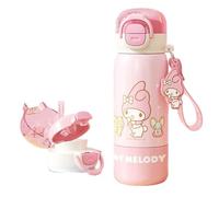 My Melody Stainless Steel Insulated Water Bottle (Spout & Straw) 380ml