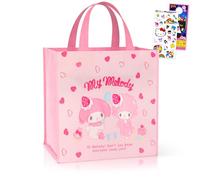 My Melody Tote Bag Set - Sanrio Accessories Bundle with Large Tarpaulin Reusable Bag for Groceries Plus Stickers, More | My Melody Tote Bag Pack