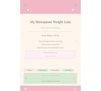 My Menopause Weight Loss Wellness Journal