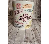 My Mental Breakdown Mug,Self Care Gifts for Women, Novelty Coffee Mugs Inspirational Gifts for Women & Men