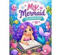 My Mermaid coloring book: For Kids age 4+years| Cute and Fun coloring