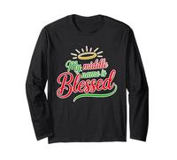 My Middle Name is Blessed Christian Christmas Long Sleeve T-Shirt