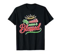 My Middle Name is Blessed Christian Christmas T-Shirt