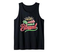 My Middle Name is Blessed Christian Christmas Tank Top