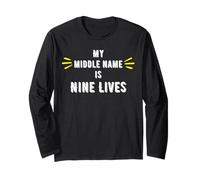 My Middle Name is Nine Lives Long Sleeve T-Shirt
