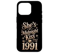 My Midnight kiss Since 1991 Couple 35th Wedding Anniversary Case for iPhone 16 Pro