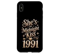 My Midnight kiss Since 1991 Couple 35th Wedding Anniversary Case for iPhone XS Max