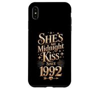 My Midnight kiss Since 1992 Couple 34th Wedding Anniversary Case for iPhone XS Max