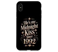 My Midnight kiss Since 1992 Couple 34th Wedding Anniversary Case for iPhone XS Max