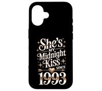 My Midnight kiss Since 1993 Couple 33rd Wedding Anniversary Case for iPhone 16