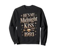 My Midnight kiss Since 1993 Couple 33rd Wedding Anniversary Sweatshirt