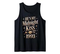 My Midnight kiss Since 1993 Couple 33rd Wedding Anniversary Tank Top