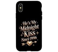 My Midnight kiss Since 1996 Couple 30th Wedding Anniversary Case for iPhone X/XS