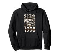 My Midnight kiss Since 1998 Couple 28th Wedding Anniversary Pullover Hoodie