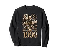 My Midnight kiss Since 1998 Couple 28th Wedding Anniversary Sweatshirt