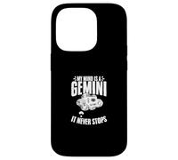 My Mind Is A Gemini And It Never Stops Horoscope Zodiac Sign Case for iPhone 14 Pro
