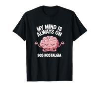 My Mind is Full of Retro 90s Nostalgia Zen Fun Typography T-Shirt