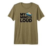 My Mind is Loud Overthinker Graphic Tee Premium T-Shirt