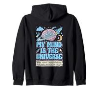My Mind is the Universe Autistic Neurodivergent Galaxy Brain Zip Hoodie