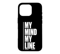 MY MIND MY LINE Mental Autonomy Clear Boundaries Case for iPhone 16 Pro