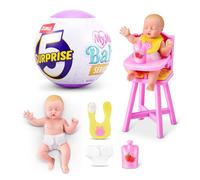 5 Surprise My Mini Baby Series 2 By ZURU, Collectible Mystery Capsule, Toy for Girls, Realistic Miniature Baby, Playset and Accessories