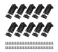 MY MIRONEY 10PCS Barrel Bolt Latch Aluminum Alloy Slide Bolt Lock Security Door Latches for Inside Door Gate, Wooden Fence, Barn Door, 2 Inch