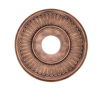 MY MIRONEY 2PCS Bronze Tone PU Ceiling Medallion Decorative Ceiling Fan Medallion Home Lighting Ceiling Cover Plate, 13 1/5" OD x 3 3/7" ID