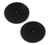 MY MIRONEY 2PCS Heavy Duty Lazy Susan Turntable Organizer 7" Black Acrylic Rotating Swivel Stand with Steel Ball Bearings for Spice Rack Cake Decorating TV Laptop