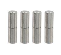MY MIRONEY 4 PCS Barrel Hinges Heavy Duty, Stainless Steel Weldable Flat Barrel Hinges for Wood, Gate, Cabinet and Metal Window, 1.97 x 0.55" Pin Bearing