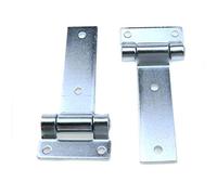 MY MIRONEY 5.31" x 2.32" Strap Tee T Hinge Carbon Steel T Hinge for Garage Barn Door Gate Shed Cargo Trailer Truck Pack of 2