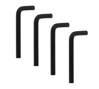 MY MIRONEY 8mm Metric Hex Key Wrench Black L-shape Flat Head Hexagonal Wrench Repairing Tool Pack of 4