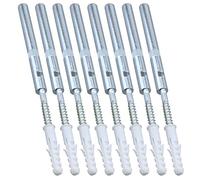 MY MIRONEY 8PCS Floating Shelf Bracket, 0.47" x 7.28" | Hardware Floating Shelf Invisible Support Bracket Metal Blind Shelf Supports Hidden Wall Brackets