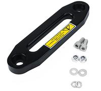 MY MIRONEY Black 6" Bolt Pattern Aluminum Alloy Hawse Fairlead Synthetic Winch Rope, 3500-4500lbs