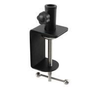 MY MIRONEY Black Table Mount Clamp Metal Mic C-Clamp Base Stand Adjustable Desktop Mount Holder for Mic Boom Arm Stand Monitor, Fits up to 1.77" Desktop Thickness, Type A
