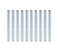 MY MIRONEY M10 Lamp Pipe Nipple Zinc Plated Hollow Lamps Repair Part Replacement Hardware, Pack of 10, 3.94" Long