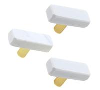 MY MIRONEY Marble Door Knobs and Handles White Marble Furniture Handle Decorative Drawer Pulls Kitchen Cabinet Knobs Pack of 3