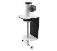 MY MIRONEY White Table Mount Clamp Metal Mic C-Clamp Base Stand Adjustable Desktop Mount Holder for Mic Boom Arm Stand Monitor, Fits up to 1.77" Desktop Thickness, Type A