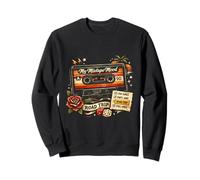 My Mixtape Mood Road Trip 80s Funny Throwback Fun Times Sweatshirt