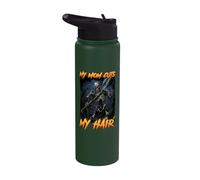 My Mom Cuts My Hair Cringe Skeleton Stainless Steel Insulated Water Bottle