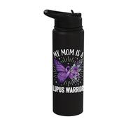 My Mom is A Lupus Warrior Stainless Steel Insulated Water Bottle