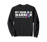 My Mom Is A Warrior Thyroid Cancer Awareness Sweatshirt