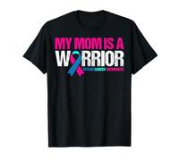 My Mom is A Warrior - Thyroid Cancer Awareness T-Shirt