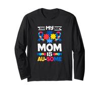 My Mom is Au-Some Autism Awareness Long Sleeve T-Shirt