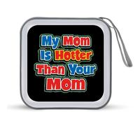My Mom is Hotter Than Your Mom Portable CD Case Holder 48 Capacity Travel DVD Storage Boxs Wallet Bag