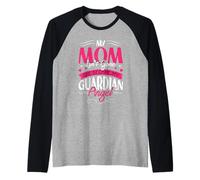 My Mom is My Guardian Angel Raglan Baseball Tee