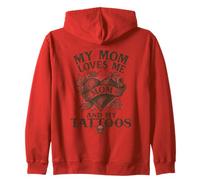 My Mom Loves Me and My Tattoos Vintage Zip Hoodie