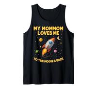 My Mom-Mom Loves Me to The Moon and Back Cool Rocket Kid Tank Top