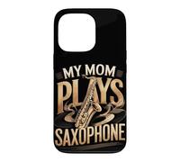My Mom Plays Saxophone Sax Music Family Case for iPhone 13 Pro